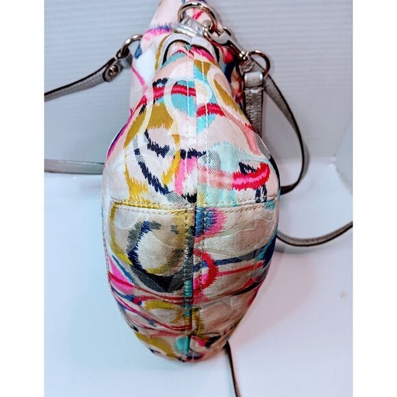 Coach Vintage Poppy Multicolor Signature Handbag - Picture 13 of 16